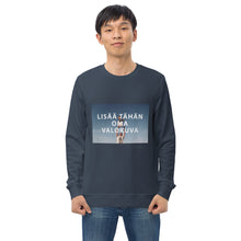 Lataa kuva Galleria-katseluun, Unisex collegepaita omalla kuvalla freeshipping - Paitaprint