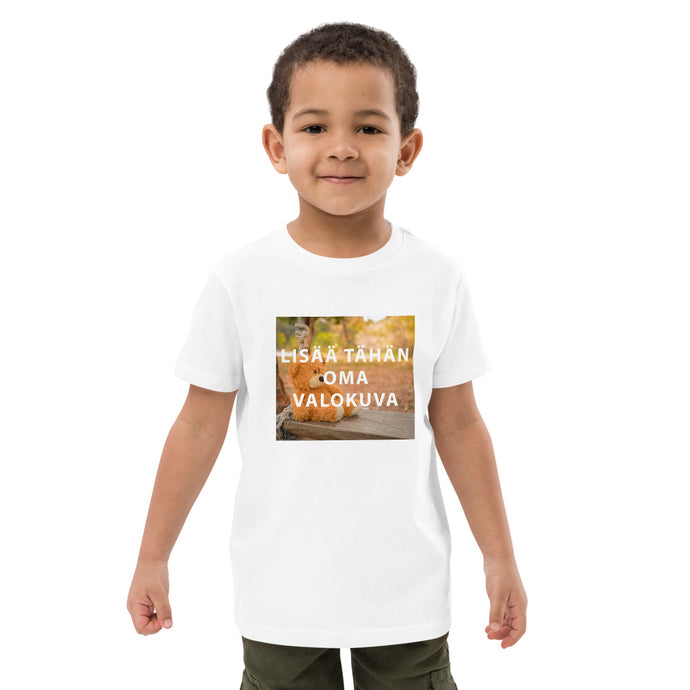 Lasten t-paita omalla kuvalla, valkoinen freeshipping - Paitaprint